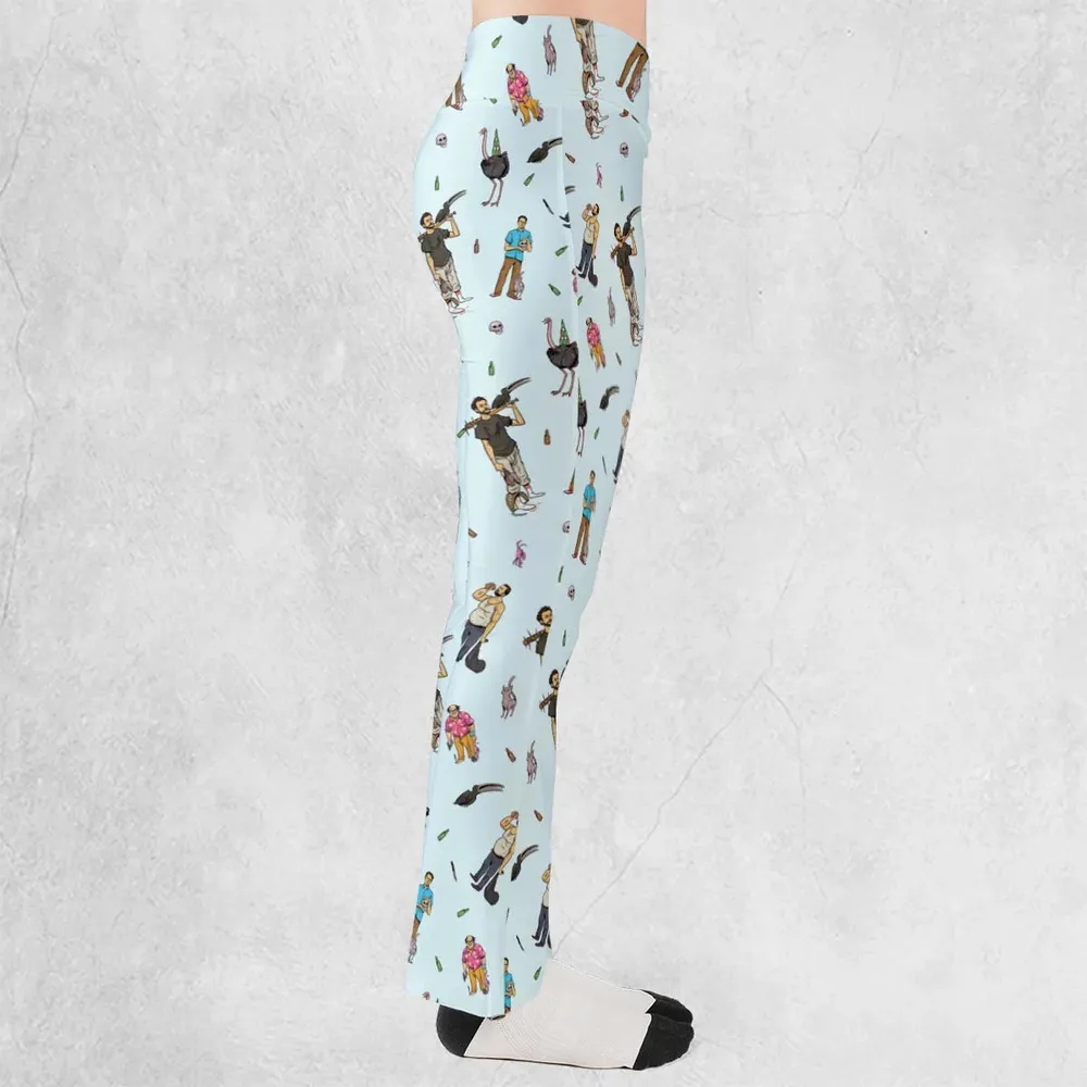 Count Duckula Characters Flare Leggings - 2
