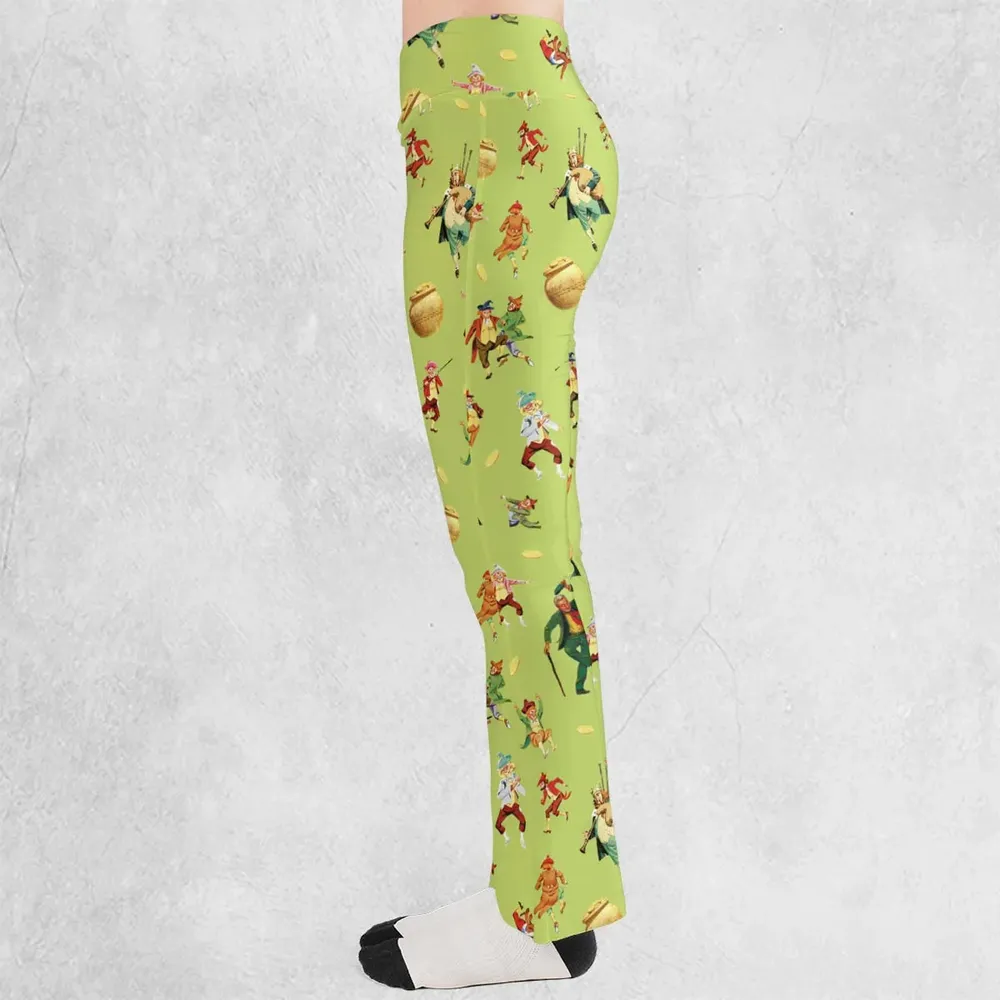Irish Movie Darby O'Gill Characters Flare Leggings - 3