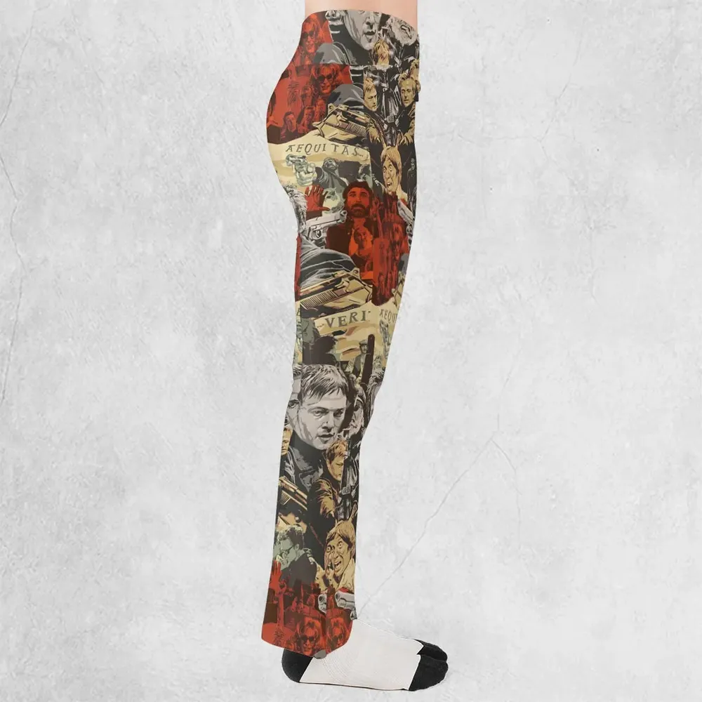 Retro 90s Action Film The Boondock Saints Flare Leggings - 2