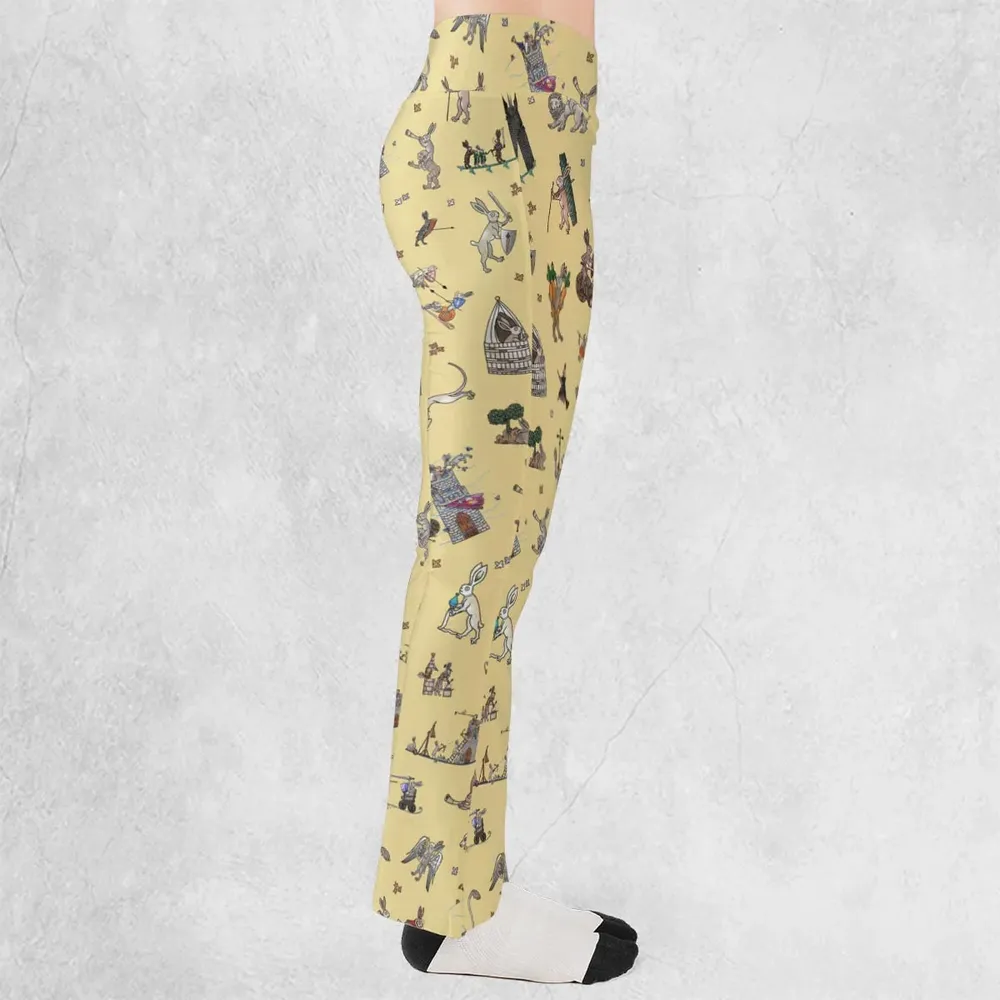 Killer Rabbit The Medieval Marginalia Flare Leggings - 2