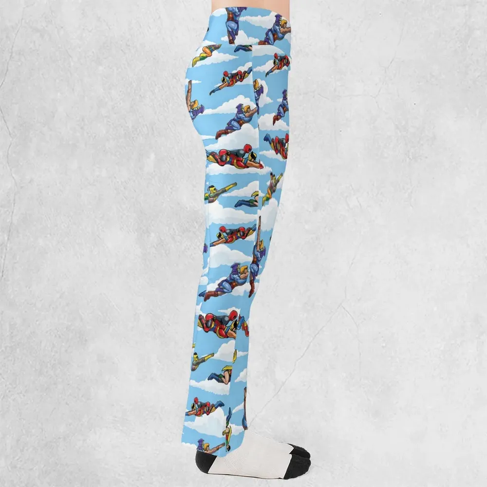 Parody Couples Duo Ambiguously Flare Leggings - 2