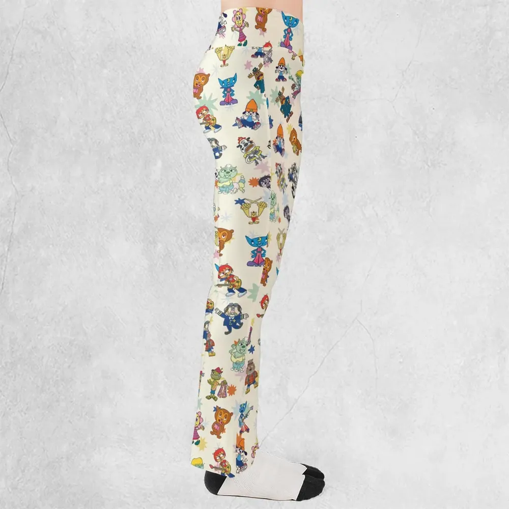 Parappa the Rapper Characters Flare Leggings - 2