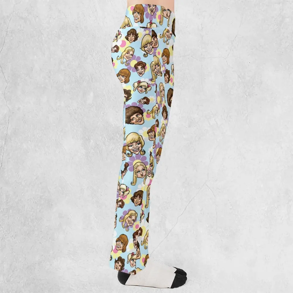 Retro TV The Brady Bunch Characters Flare Leggings - 2