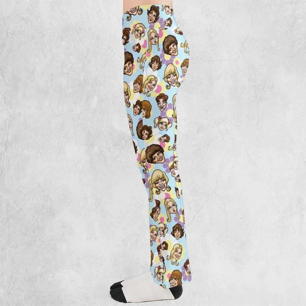 Retro TV The Brady Bunch Characters Flare Leggings - 3