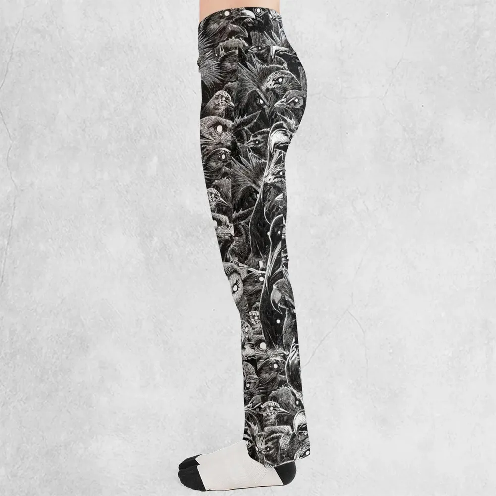 Umbrellas to Underworld Penguin Flare Leggings - 3