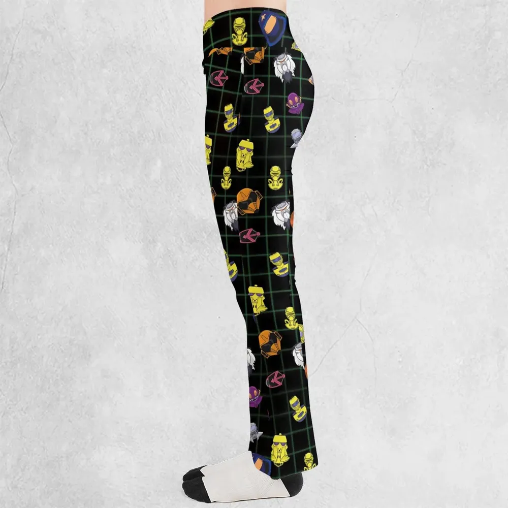 Retro 80s M.A.S.K Cartoon Flare Leggings - 3