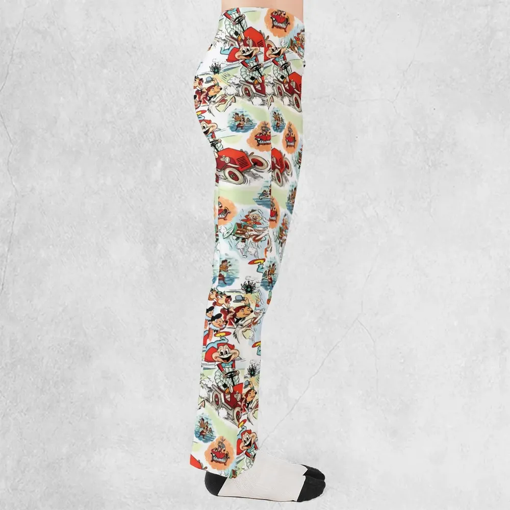 Wind in the Willows Characters Flare Leggings - 2