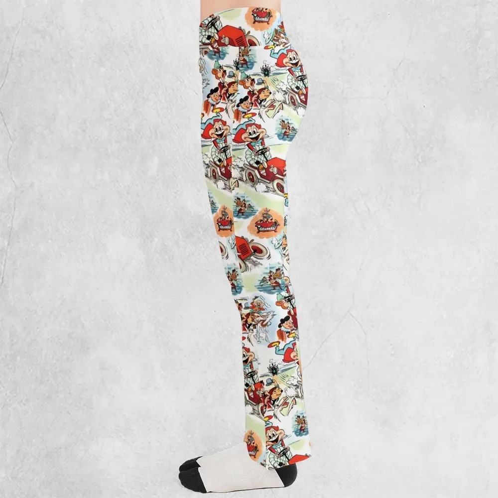 Wind in the Willows Characters Flare Leggings - 3