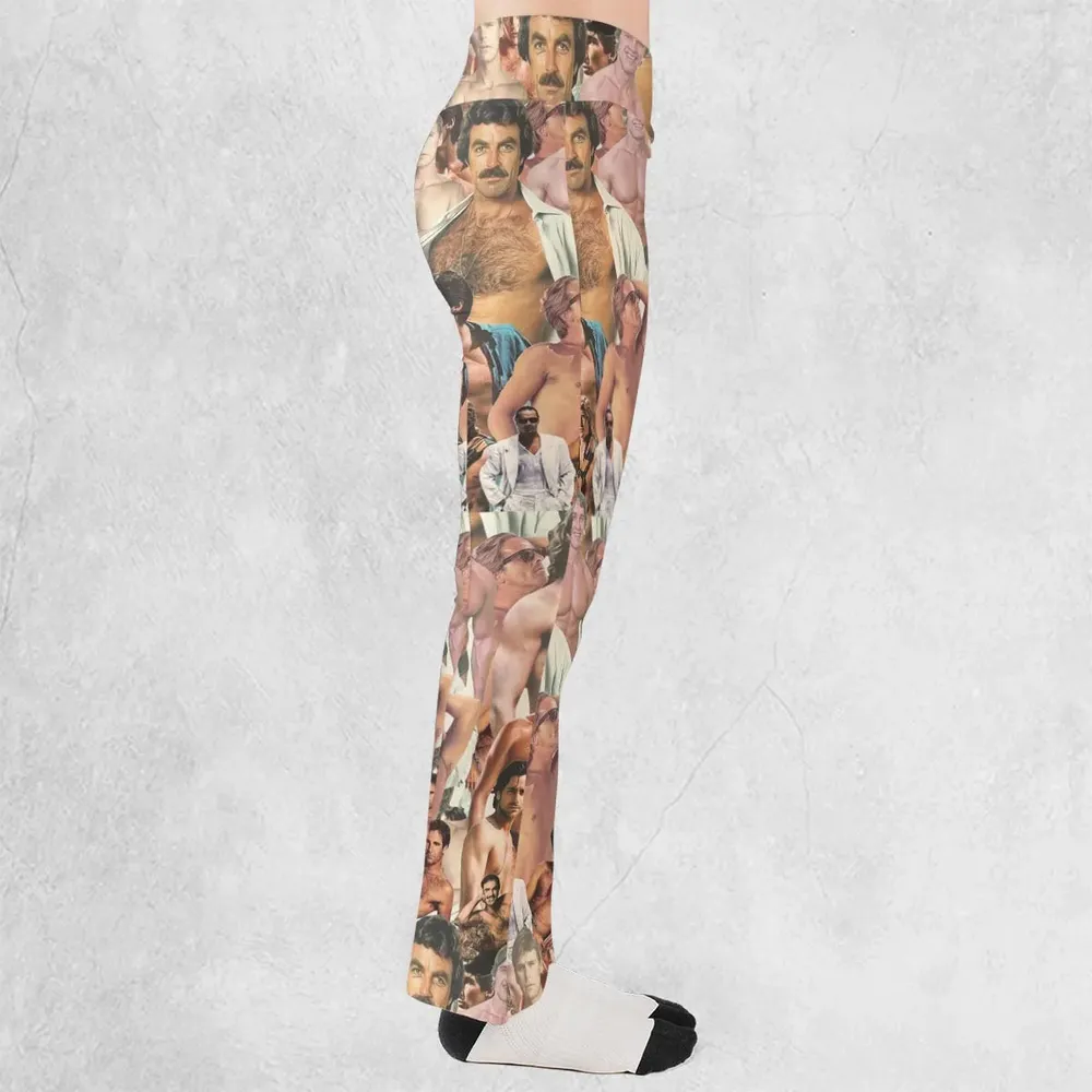Vintage Hunks of The 80s Flare Leggings - 2