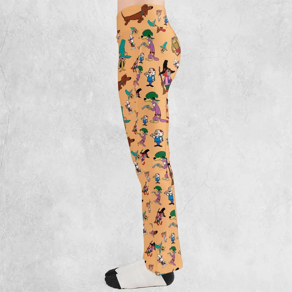 The Magilla Gorilla Show Characters Flare Leggings - 3