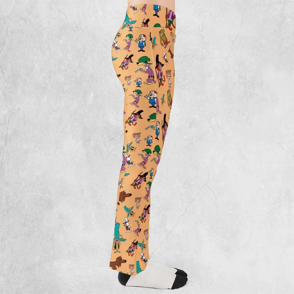 The Magilla Gorilla Show Characters Flare Leggings - 2