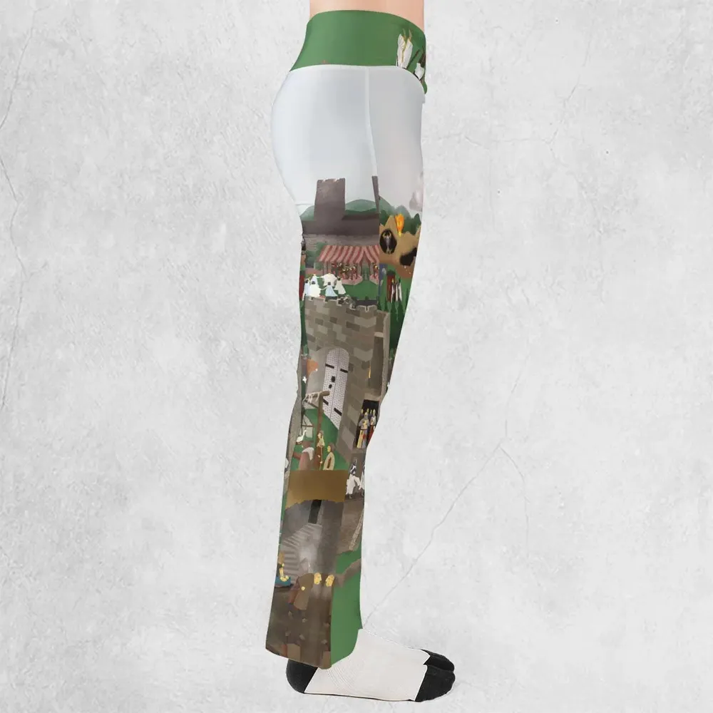 England 932 A.D Monty Python and The Holy Grail Flare Leggings - 2