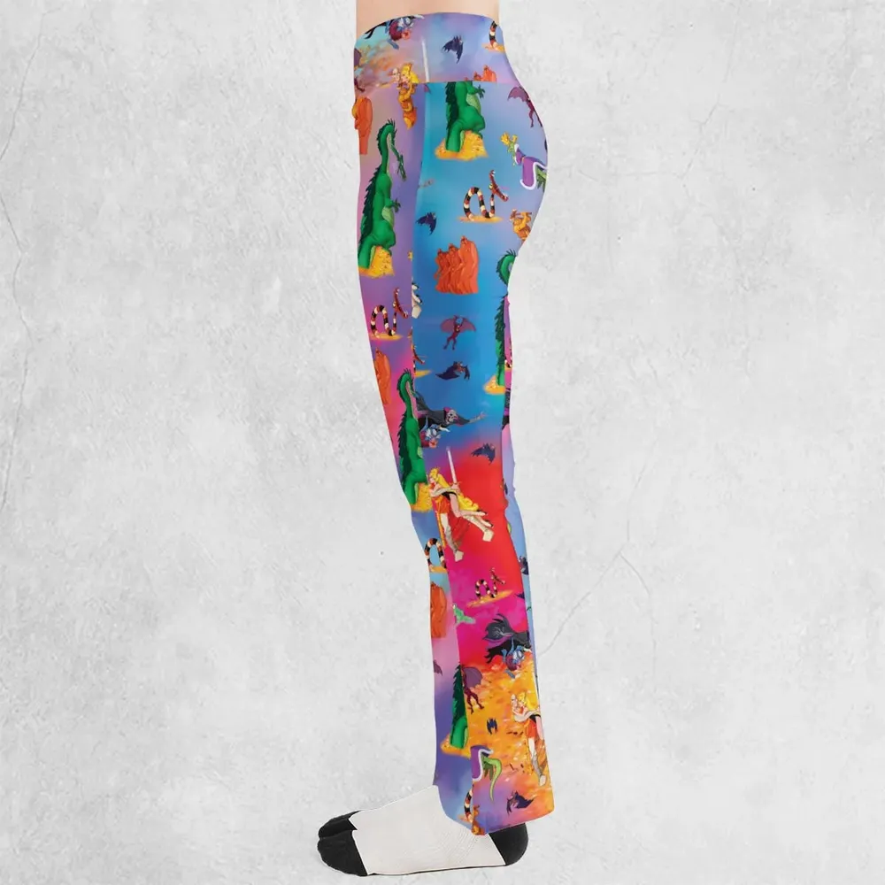 Dragon's Lair Characters Flare Leggings - 3