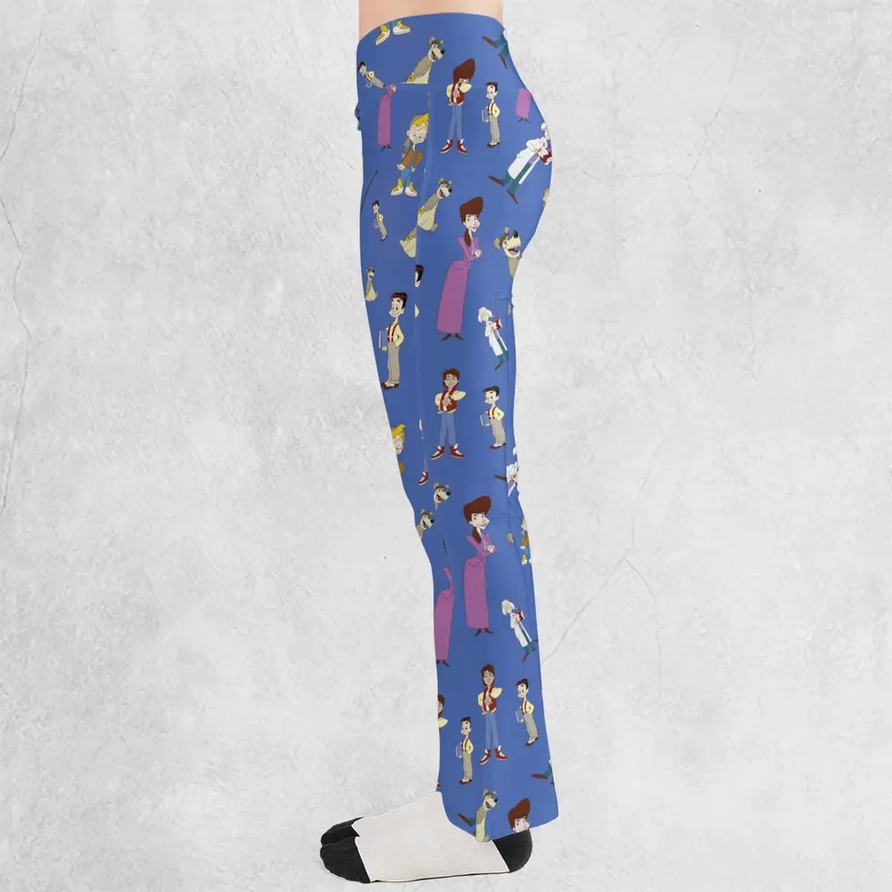B2tf Cartoon Characters Seamless Flare Leggings - 3