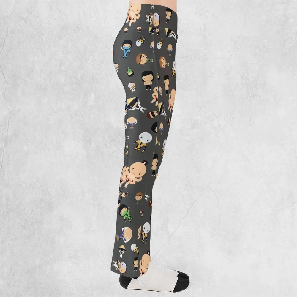 Finish Him Mortal Kombat Flare Leggings - 2