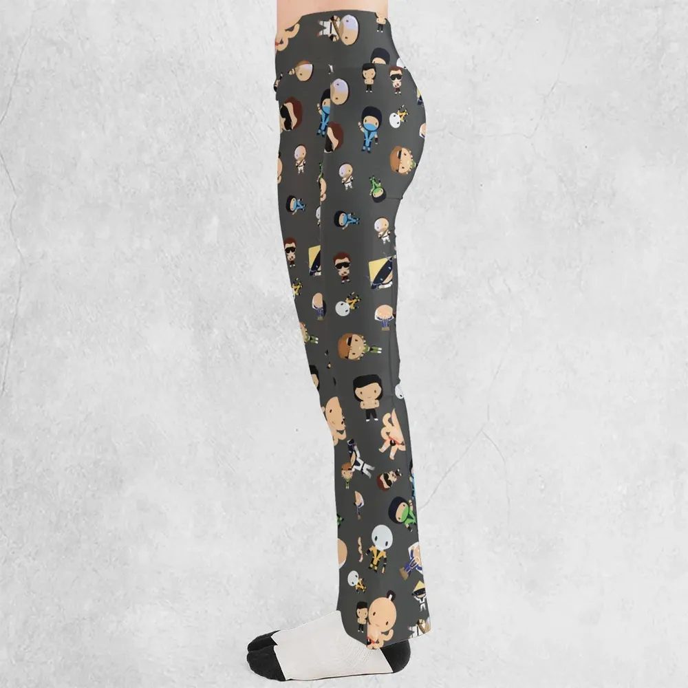 Finish Him Mortal Kombat Flare Leggings - 3