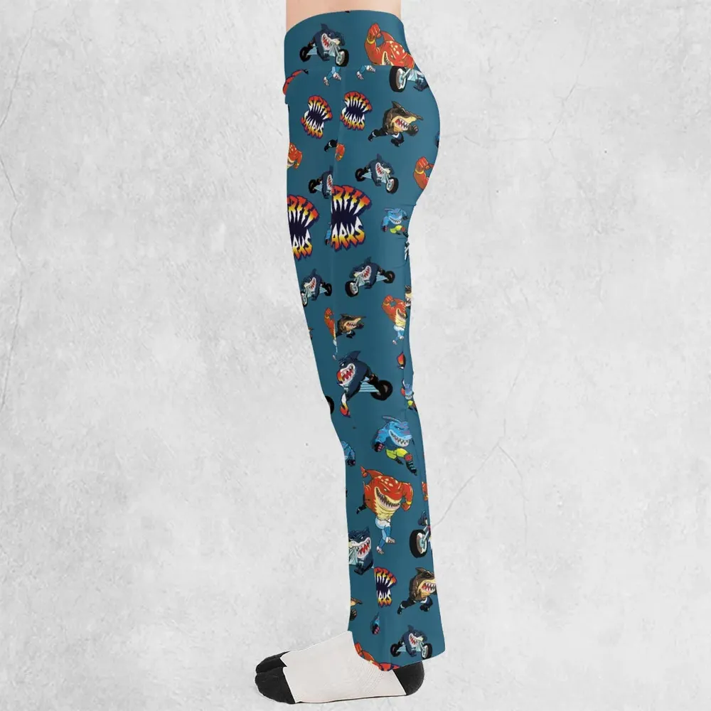 Ripster Slash Street Sharks Flare Leggings - 3