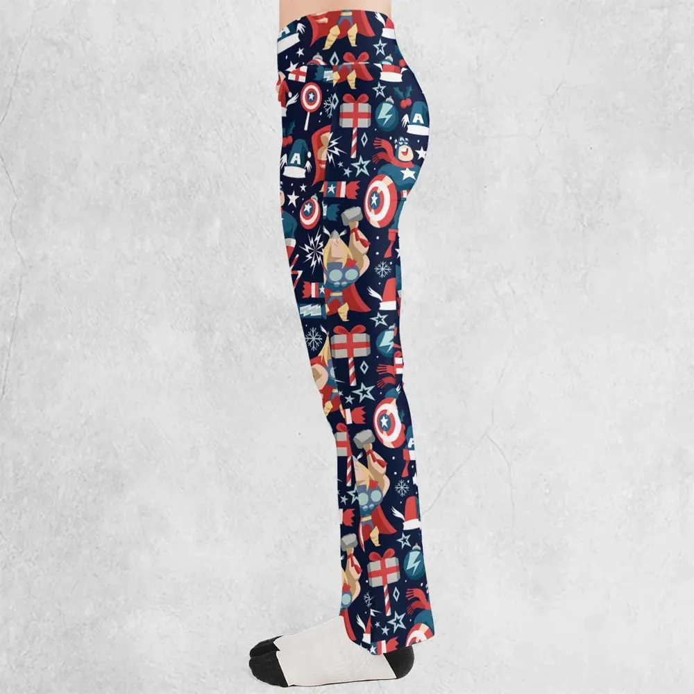 Marvelous Christmas Flare Leggings - 3