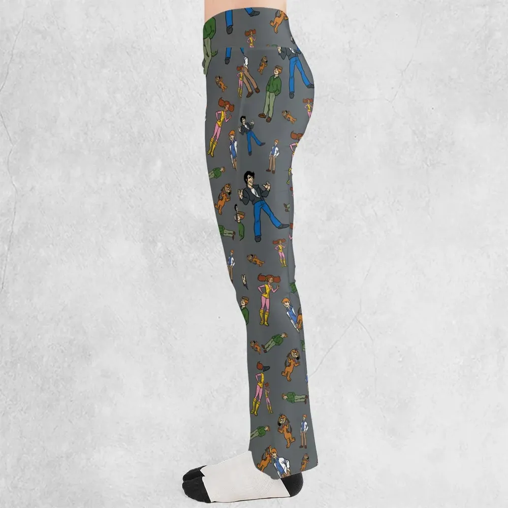 Nostalgic Gang The Fonz and the Happy Days Gang Flare Leggings - 3