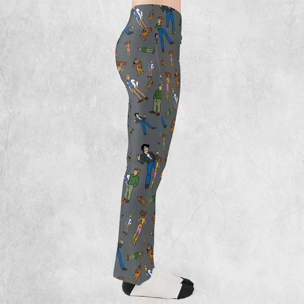 Nostalgic Gang The Fonz and the Happy Days Gang Flare Leggings - 2