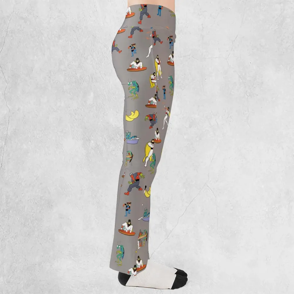 Space Ghost Coast to Coast Characters Flare Leggings - 2