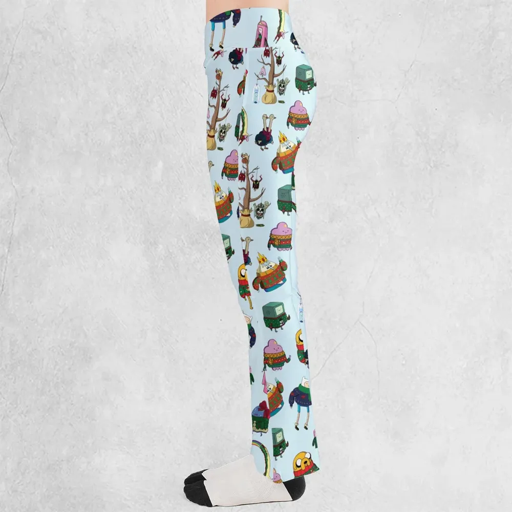 Ugly Sweater Adventure Time Flare Leggings - 3