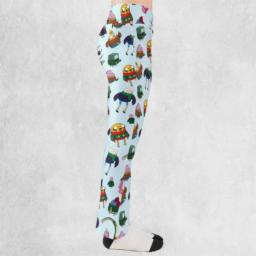 Ugly Sweater Adventure Time Flare Leggings - 2