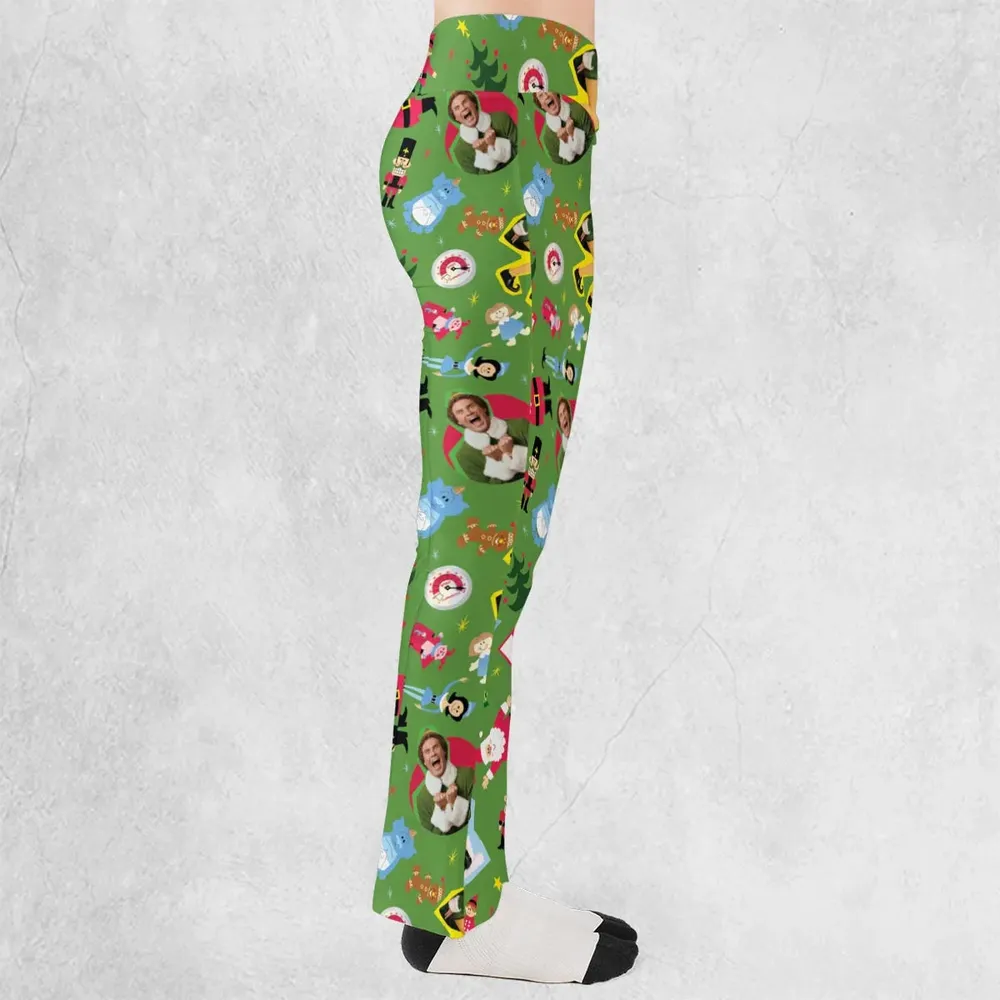 Santa Know Him Elf Flare Leggings - 2