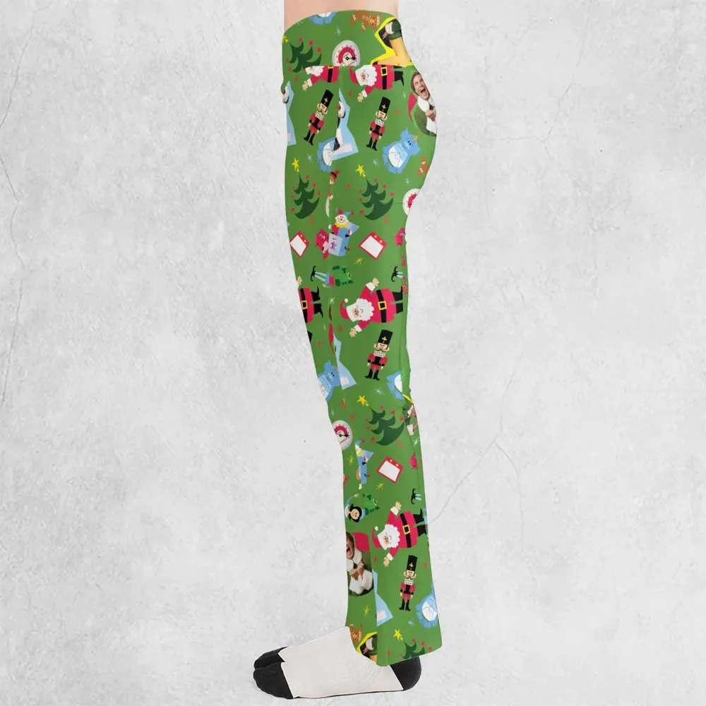 Santa Know Him Elf Flare Leggings - 3