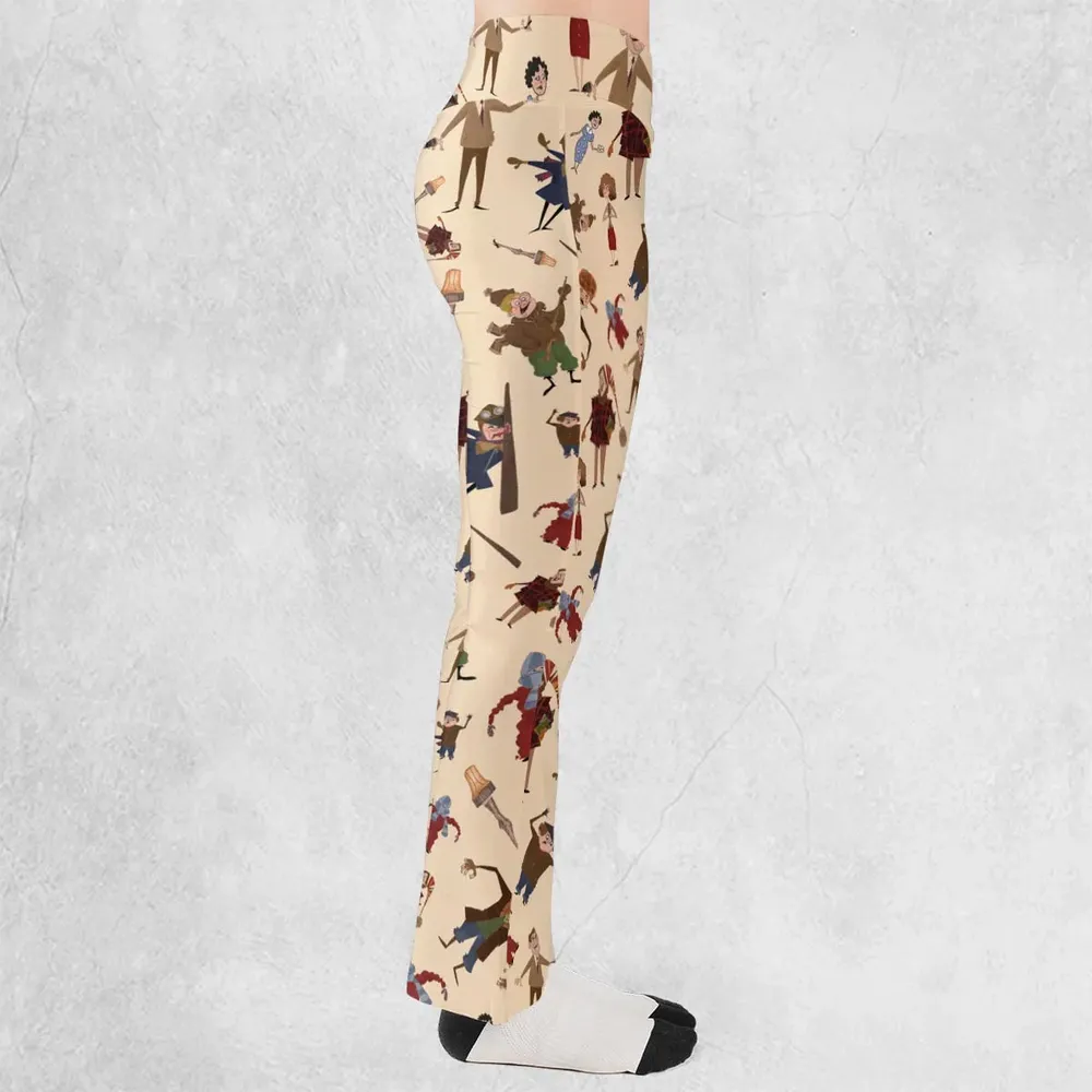 A Christmas Story Characters Flare Leggings - 2