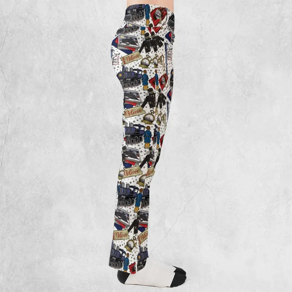 The Polar Express Christmas Movie Flare Leggings - 2