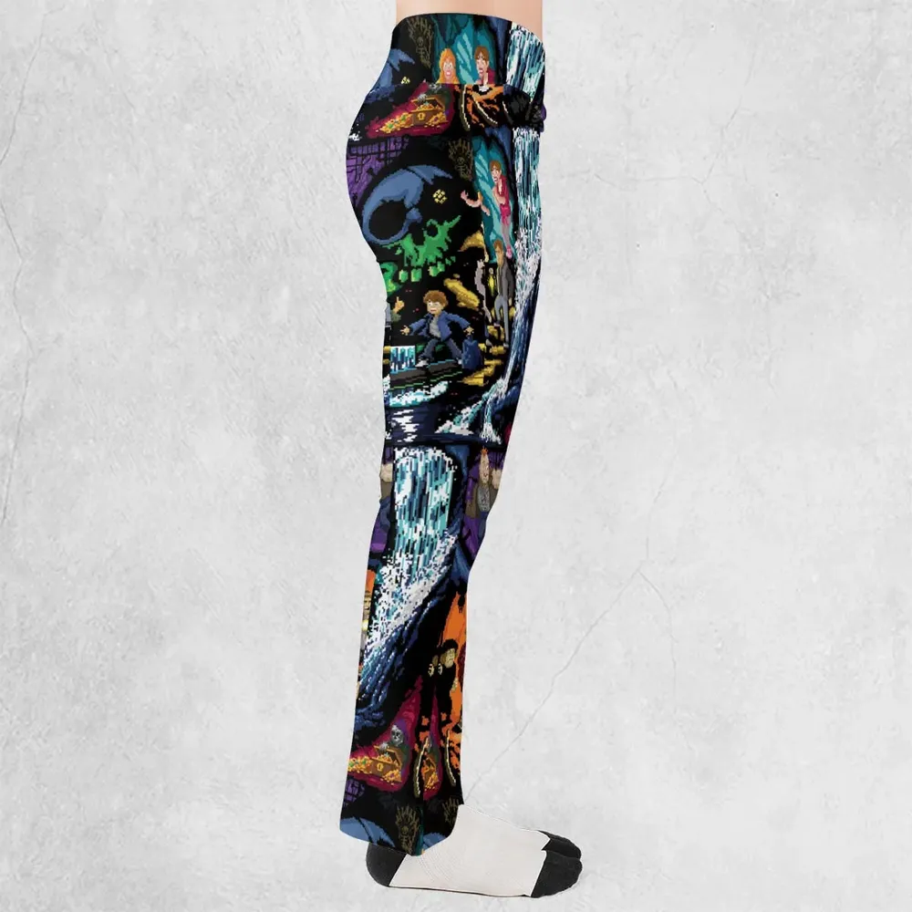 Goonies 80s Pixel Art Flare Leggings - 2
