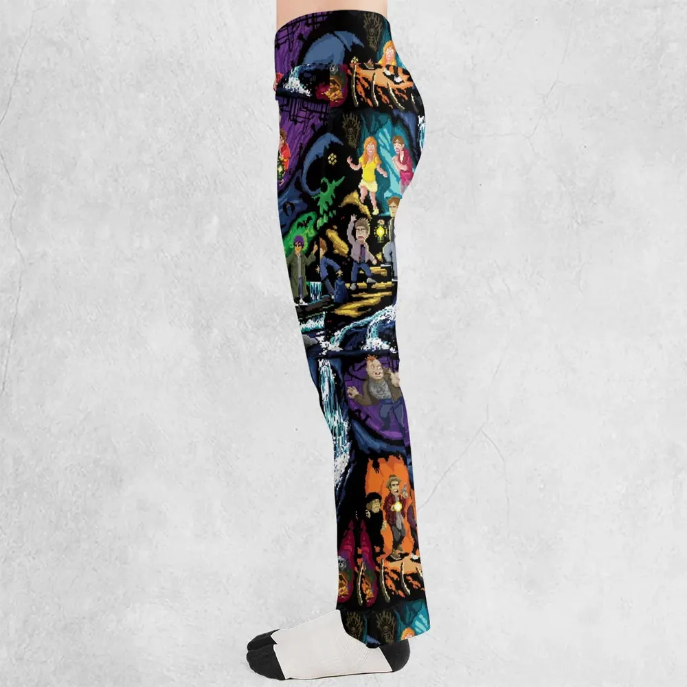 Goonies 80s Pixel Art Flare Leggings - 3