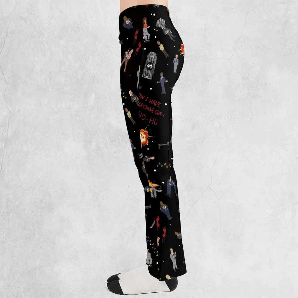 Die Hard Is My Favorite Christmas Movie Flare Leggings - 3