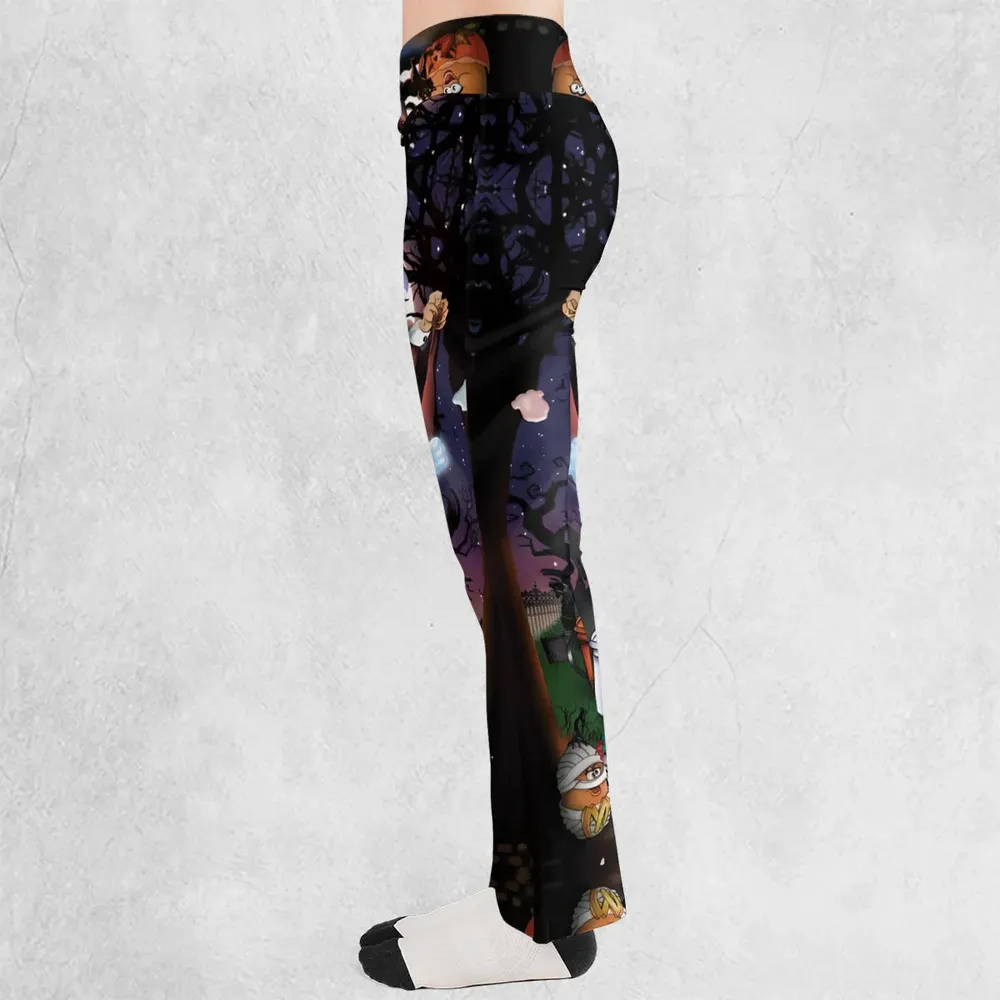 Halloween Food Mascot Themed Flare Leggings - 3