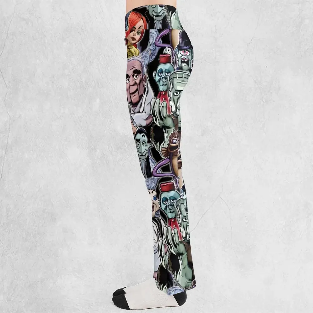 Party Like A Monster Mad Monster Party Flare Leggings - 3