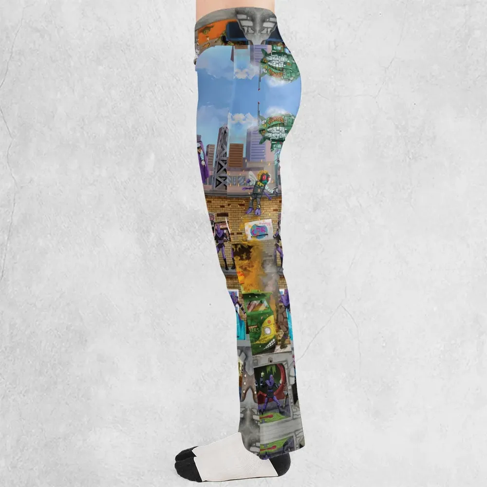 80’s Turtle Power Flare Leggings - 3