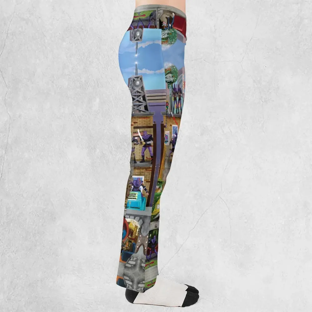 80’s Turtle Power Flare Leggings - 2