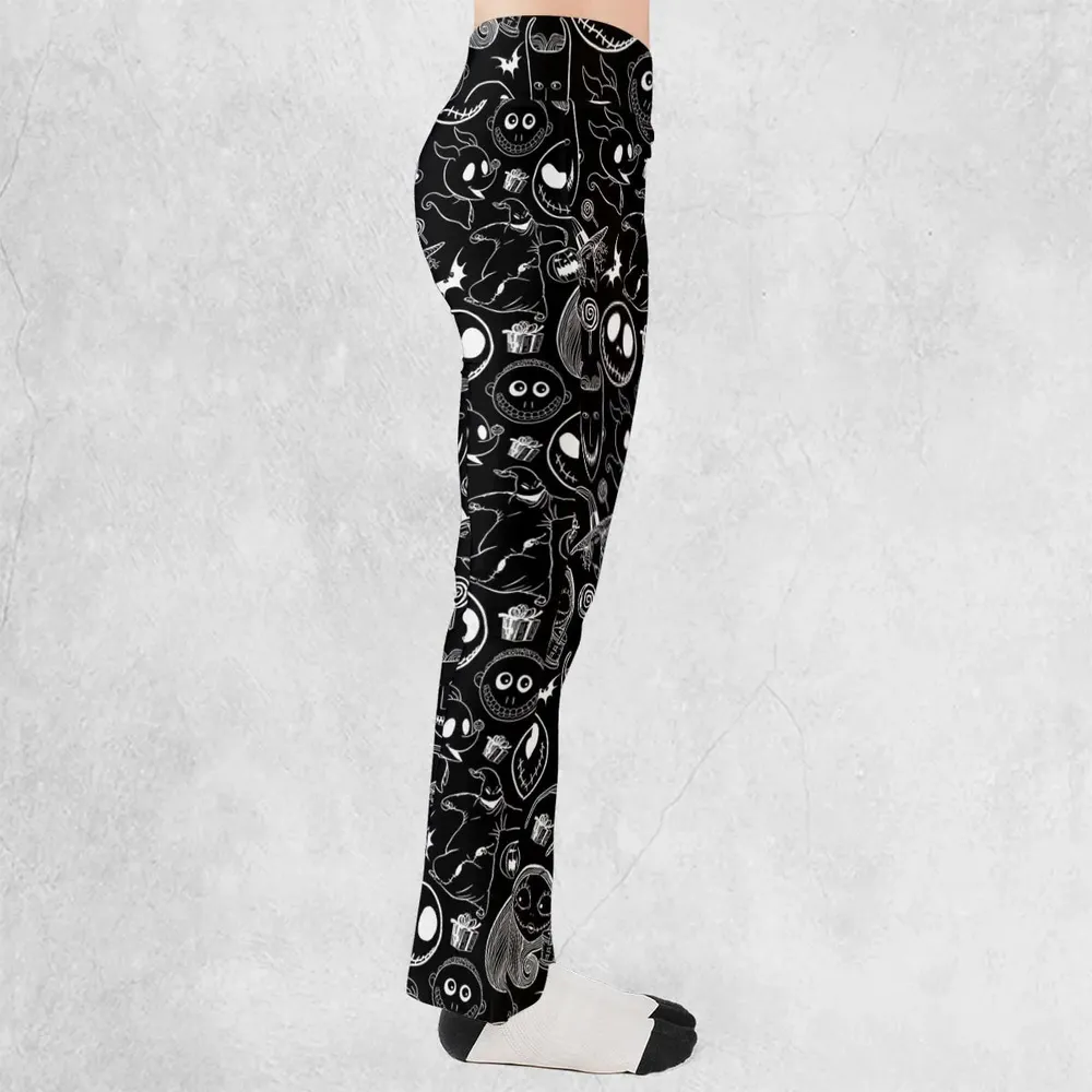 Pumpkin King The Nightmare Before Christmas T Flare Leggings - 2