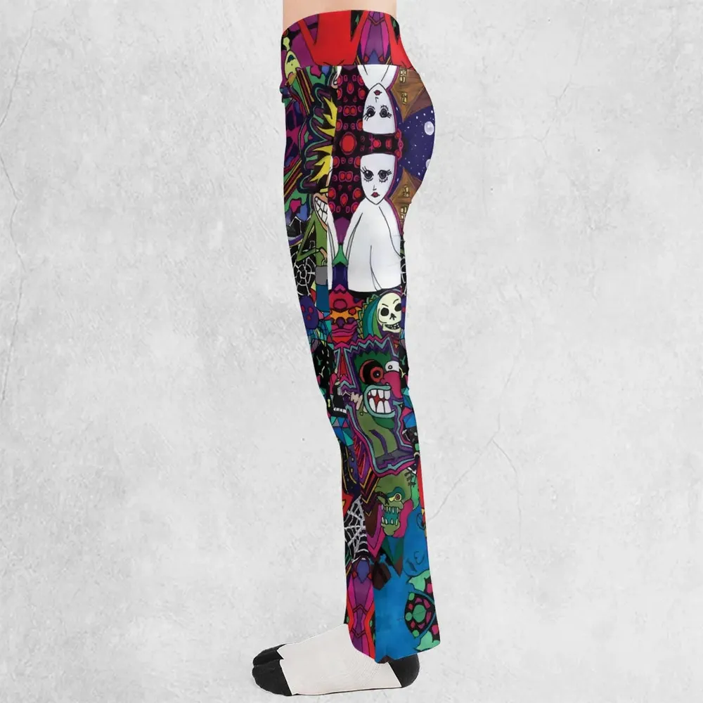 Horror Characters Cowardly Dog Flare Leggings - 3