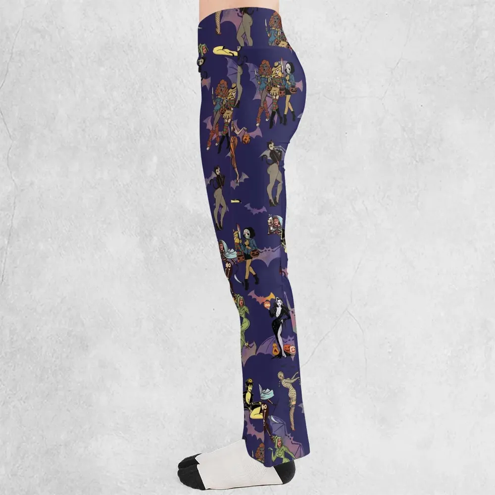 Horror Pin Up Girls Flare Leggings - 3