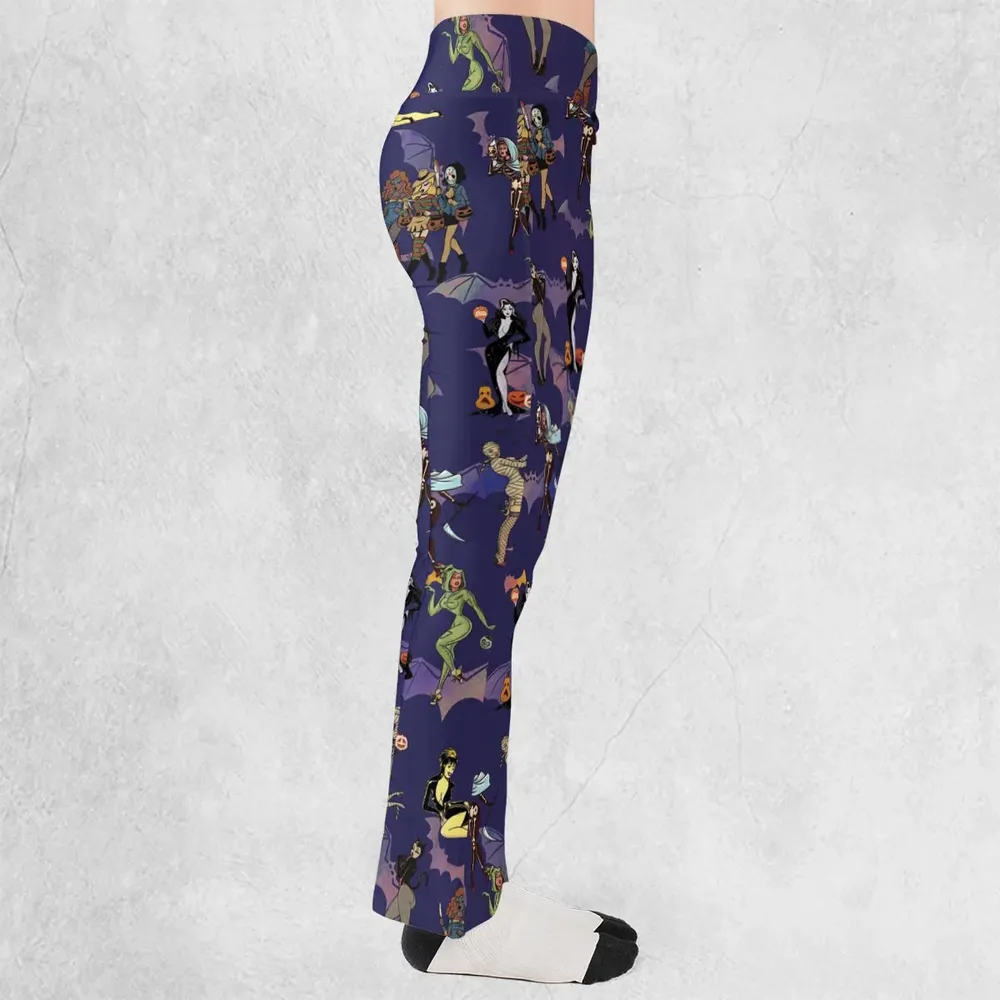 Horror Pin Up Girls Flare Leggings - 2