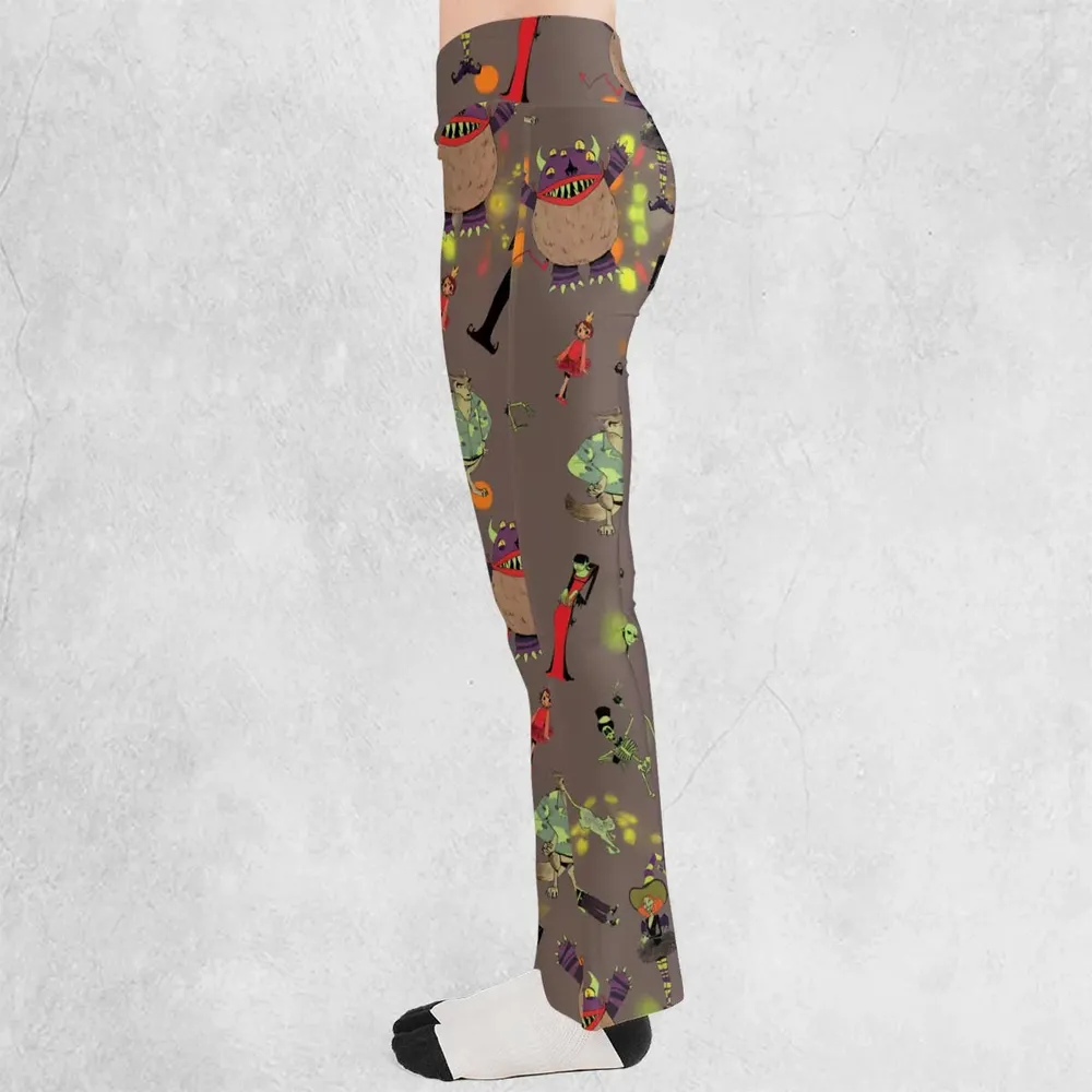 Scary Godmother Characters Flare Leggings - 3