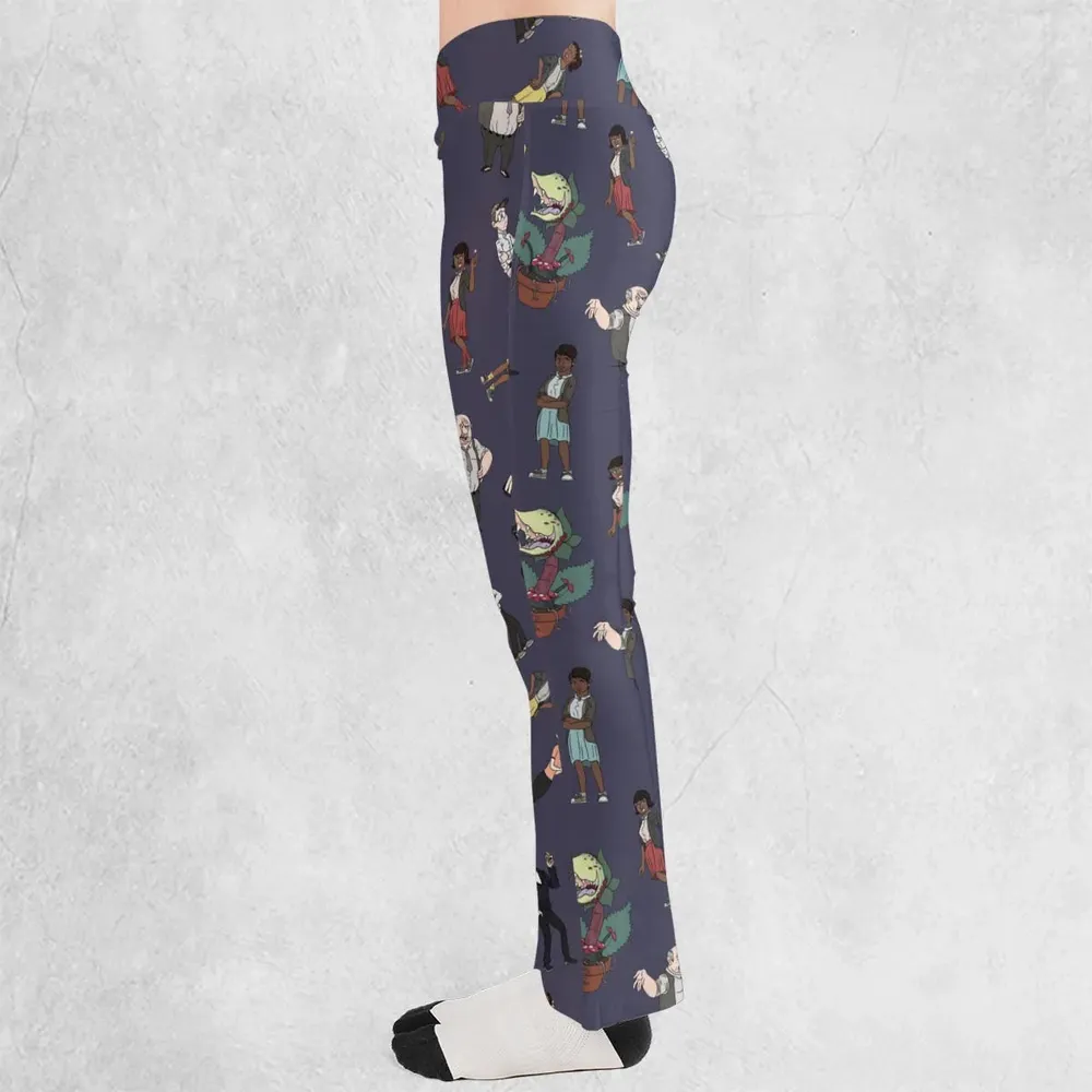 Little Shop Of Horror Characters Flare Leggings - 3