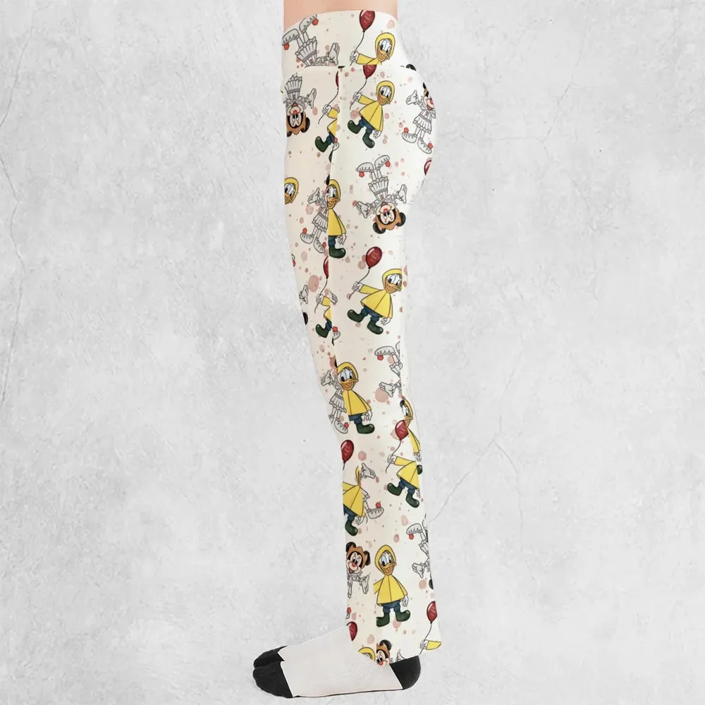 Mouse Clown Flare Leggings - 3