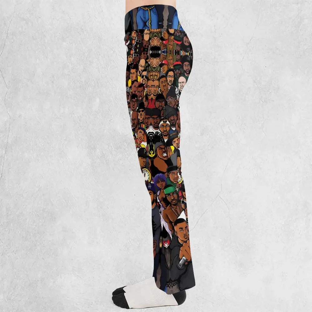 The Golden Age of Hip Hop Flare Leggings - 3