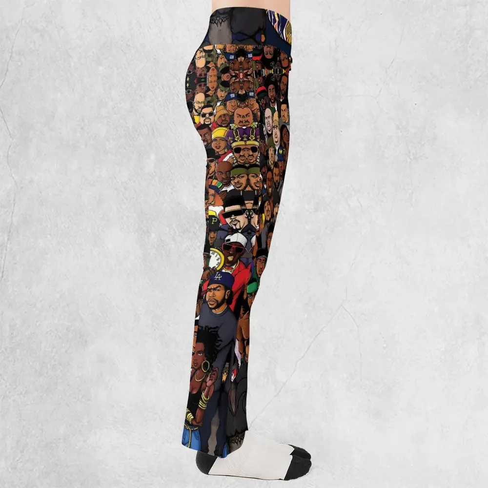 The Golden Age of Hip Hop Flare Leggings - 2