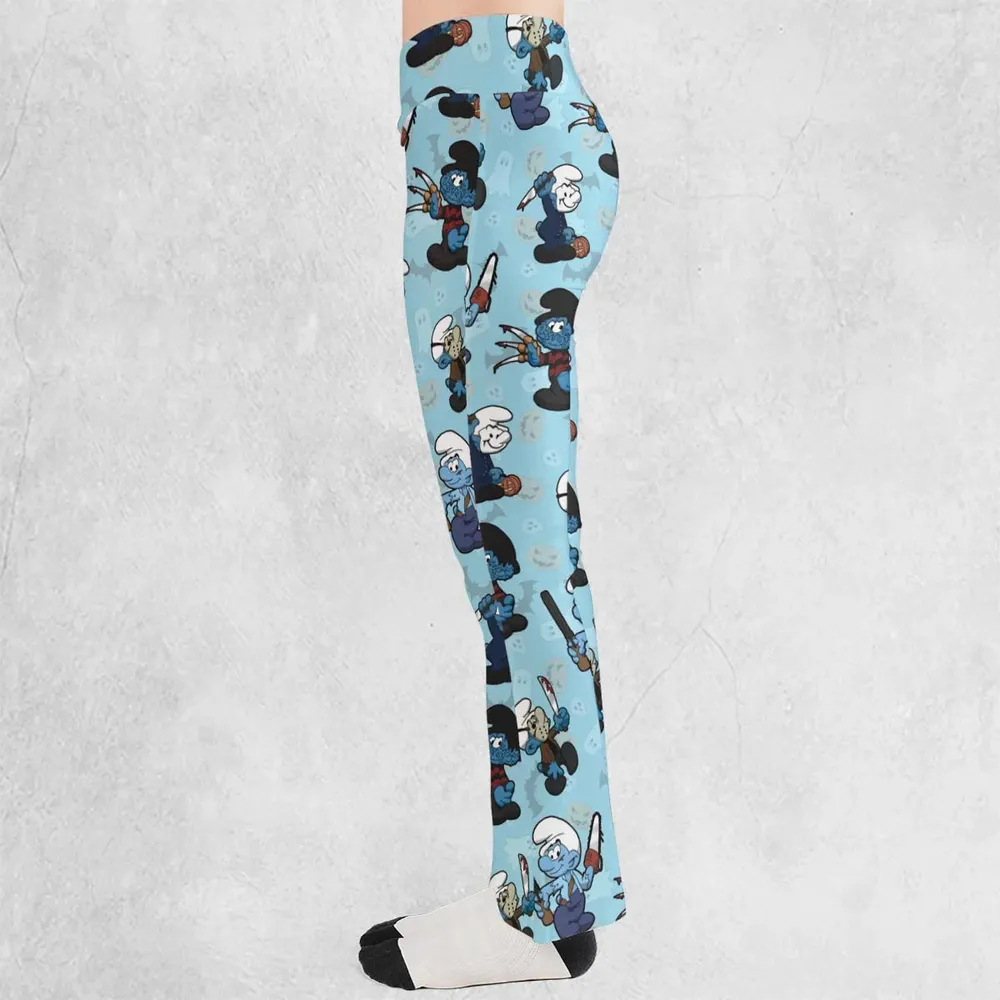 Horror Smurfs Flare Leggings - 3