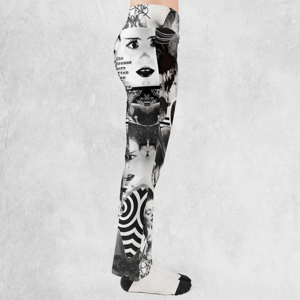 Bride Of Frankenstein Flare Leggings - 2