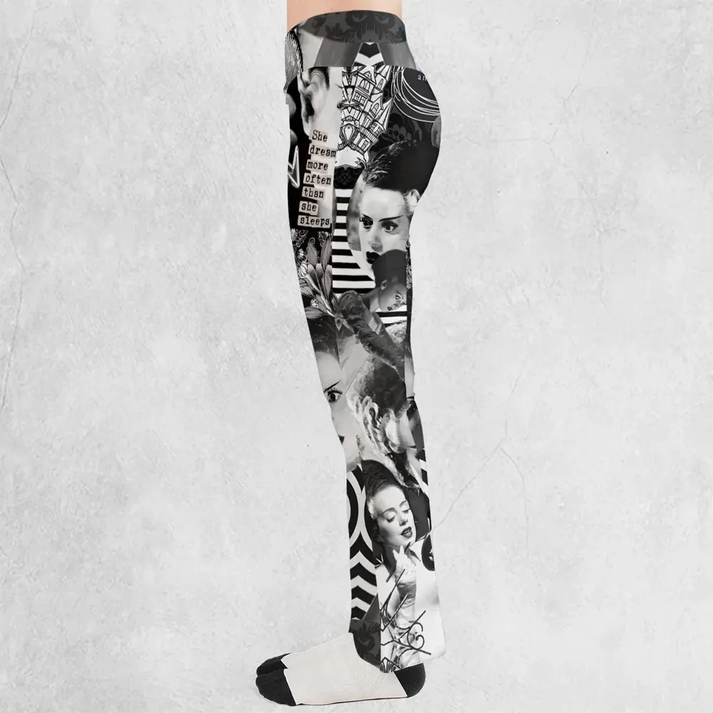 Bride Of Frankenstein Flare Leggings - 3